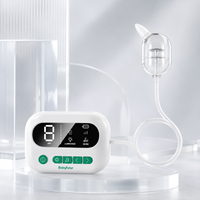 Aspirateur nasal électrique pour bébé avec écran LED, 9 niveaux d'aspiration, 100 kPa, embouts en silicone de qualité alimentaire, nettoyeur de nez pour nouveau-né