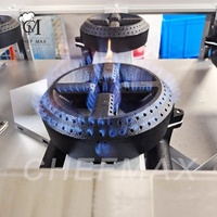 Chefmax OEM ODM Plaque de cuisson commerciale personnalisée ETL USA, cuisinière à gaz industrielle 4 brûleurs avec four