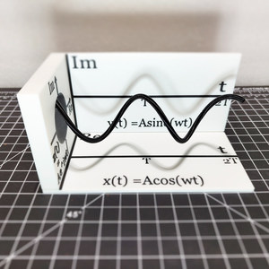 Modelo Impreso en 3D <span class=keywords><strong>de</strong></span> Espiral <span class=keywords><strong>de</strong></span> Euler para Demostración <span class=keywords><strong>de</strong></span> <span class=keywords><strong>Ondas</strong></span> Complejas, Señales Matemáticas y Enseñanza <span class=keywords><strong>de</strong></span> Ciencias - Product Image 3