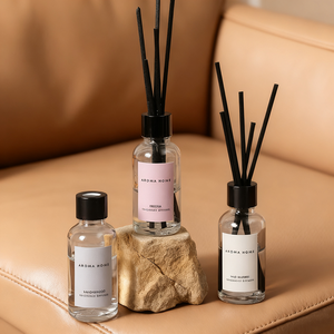 Ensemble de diffuseur de roseaux premium 30 ml, parfum d'ambiance pour la <span class=keywords><strong>maison</strong></span>, bâtonnets parfumés pour la décoration du salon et de la chambre - Product Image 4
