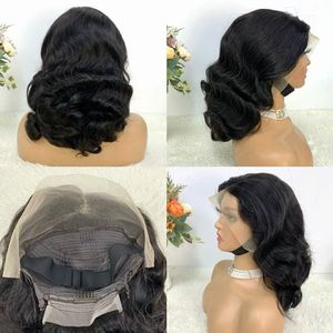 Perruque en cheveux naturels Remy FH Loose Body 13x4, perruques frontales en dentelle vierge, cheveux humains rebondissants, vente en gros - Product Image 2