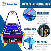 Machine de jeu d'arcade de hockey de vitesse personnalisée nouvelle marque Simulateur de air hockey style sport Poussoir à pièces Matériau métallique pour le divertissement