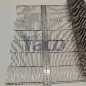 फूड ग्रेड SS304 1.25 मिमी 1.5 मिमी तार 7 मिमी पिच छोटे कन्वेयर वायर मेष बेल्ट - Product Image 5