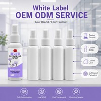 Zourunan Spray Désodorisant pour Animaux Éliminateur d'Odeurs Brume Légère Rafraîchissante Florale pour Chiens Chats Soin à Domicile Désodorisant d'Ambiance 60ml Vente en Gros ODM