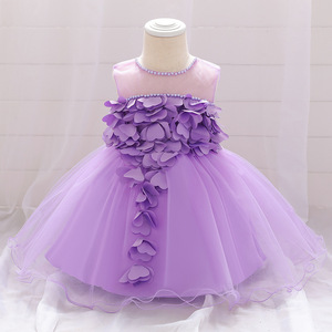 Per bambine gonna a sbuffo in pizzo per bambine abito da principessa ricamato per bambini bianco rosa per i più piccoli abiti da festa per ragazze - Product Image 4