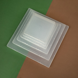 กล่องเก็บของพลาสติกทรงสี่เหลี่ยมโปร่งใส ความสูง 1.8 ซม. กล่องจัดระเบียบเครื่องประดับ บรรจุภัณฑ์แบบแบน สำหรับใช้บนโต๊ะทำงาน - Product Image 4