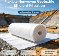 Géotextile non tissé flexible pour une filtration efficace du drainage des fondations