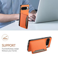 Étui de téléphone magnétique en cuir PU à motif litchi Denior, simple et tendance, multicolore, avec protection d'écran pour appareil photo, compatible avec les séries Pixel 11/10/9/8/7