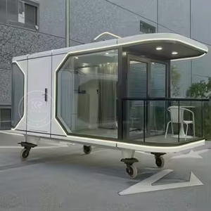 Capsula da Campeggio in Acciaio per 3 Persone, Casa Modulare Prefabbricata Portatile con Letti a Castello - Product Image 1