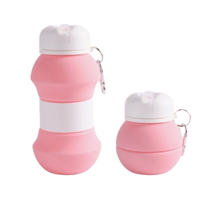 Silicone <b>Sport</b> <b>Water</b> <b>Bottle</b> Eco-friendly Portable Drop Resistant Foldable Food Grade - Product Image 3