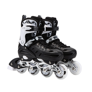 <span class=keywords><strong>Pattini</strong></span> in Linea Professionali per Adulti, Misura Regolabile, Guscio in PP, Cuscinetti ABEC-7, Ruote in PU, 4 Ruote Lampeggianti, Pattinaggio Outdoor, Marca Soft Brand - Product Image 1