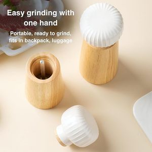 <span class=keywords><strong>Moulin</strong></span> à épices réglable en bois et en céramique <span class=keywords><strong>Moulin</strong></span> à sel et à <span class=keywords><strong>poivre</strong></span> pour la maison ou le restaurant Emballé dans une boîte - Product Image 4