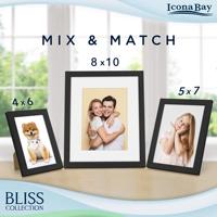 Cadre photo en bois MDF combiné, design créatif et luxueux pour impression UV, affichage de 3 photos