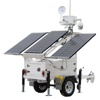 Caméra de surveillance CCTV IR, remorque de sécurité assurée, éclairage solaire minier, tour d'éclairage, 8MP 4K, distance IR de 100 m, étanche IP67