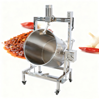 Grande capacité de cuisson en acier inoxydable 304 marmite à gaz commerciale cuiseur à sauce tomate chili avec agitateur