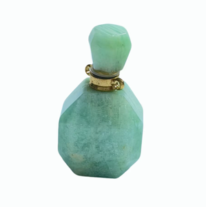 Pendentif diffuseur d'huiles essentielles rechargeable en pierre d'aventurine verte naturelle, vente en gros OEM d'usine, bijou flacon de parfum en cristal - Product Image 3