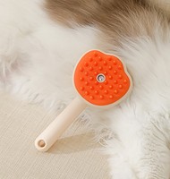 Peigne de massage en silicone et en plastique pour animaux de compagnie pour une utilisation dans la salle de bain