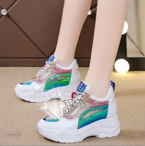 Nuove <span class=keywords><strong>Sneakers</strong></span> di Lusso alla Moda <span class=keywords><strong>con</strong></span> Suola Spessa per Donna, Scarpe da Corsa in Rete, Scarpe Sportive da Passeggio per Donna - Product Image 4