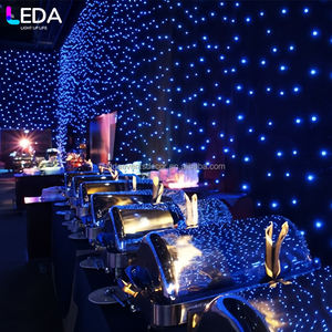 LEDA 공장 사용자 정의 크기 LED 라이트 스타 커튼 배경 바 나이트 클럽 웨딩 파티 장식 - Product Image 2