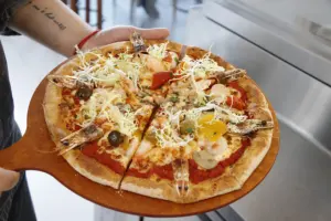 Forno elétrico comercial para assar pizza para uso em bancada de Pizza Hut ou rede de pizzeria