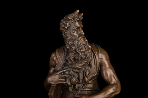 Statua di mosè scultura in bronzo di oggetti d'arte da collezione di Figurine di sculture occidentali famose di 242 - Product Image 4
