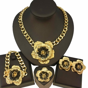 <span class=keywords><strong>Bijoux</strong></span> plaqués or <span class=keywords><strong>italiens</strong></span> <span class=keywords><strong>bijoux</strong></span> <span class=keywords><strong>fantaisie</strong></span> de haute qualité pour les femmes arabes africaines en gros FHK16273 - Product Image 5