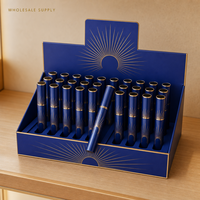 Flacons de parfum vides personnalisés, vaporisateur de voyage 35 ml avec bouchon doré, flacon atomiseur mini rechargeable, boîte de présentation en gros 480 pièces