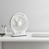 Ventilateur de table en plastique de 14 pouces, sortie d'usine, avec réglage multi-vitesses, minuterie, alimentation électrique pour la maison et le bureau