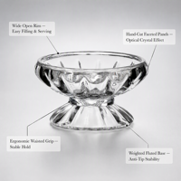Bol à glace en verre gaufré, plat de service vintage pour desserts, style européen, vaisselle de café, OEM