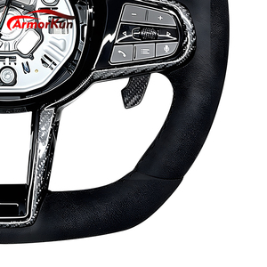 Volante Sportivo in Fibra Scamosciata per BMW M1 M2 G F30 F10 E90 F32 F36 M340i F22 F11 540i M3 M5 M4 X3/X5 Serie 3 - Product Image 3