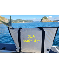 Sac isotherme étanche en PVC de 27,5 QT pour le transport du poisson, garde la glace 24-36h avec bouchon de vidange pour la pêche en mer et les pêcheurs.
