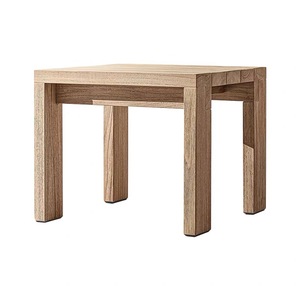 Modern Weather-resistant Teak <b>Outdoor</b> <b>Side</b> <b>Table</b> Set for Hotel Garden Poolside Villa hotel Patio Use - Product Image 3