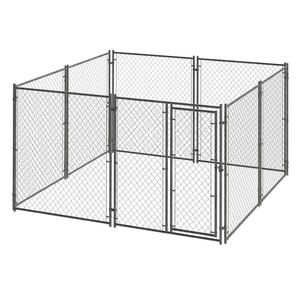 Galvanisé Bon marché 10x10x6 Maillon de chaîne extérieur très résistant Grand chenil pour chien Panneau de maison <span class=keywords><strong>Cage</strong></span> métallique - Product Image 6