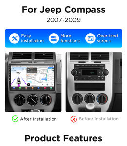 Junsun Qualcomm Chip Android Car Radio para Jeep Compass 2007-2009 Apple CarPlay Stereo 360 Cámara 1,8 Ghz - Product Image 2