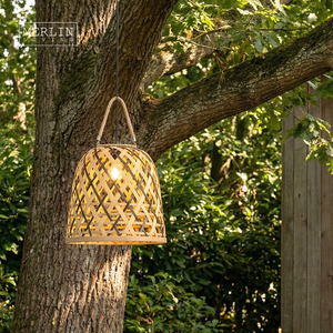 Lámpara de Bambú Tejida con Diseño Hueco <span class=keywords><strong>Merlin</strong></span> Living, Estilo Wabi Sabi y Pastoral, Venta al por Mayor de Fábrica Chaozhou, OEM/ODM - Product Image 6