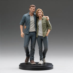 Sculpture Personnalisée en Résine de Qualité Supérieure Imprimée en 3D Figurine Réaliste Personnalisée Socle aux Tons Profonds d'Après Votre <span class=keywords><strong>Photo</strong></span> Souvenir Services d'Usinage - Product Image 5