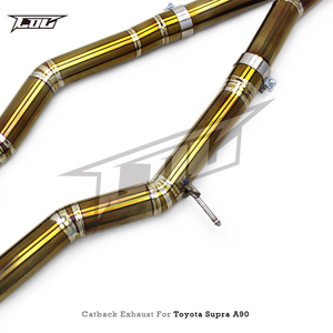 Système d'échappement BSK Gold Titanium Valvetronic Catback pour Toyota SUPRA A90/A91 MK4/MK5 3.0T 2019-2024 avec contrôle dynamique du son - Product Image 3