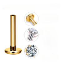 Piercing Labret en Titane ASTM F136 à Filetage Interne pour Hélix, Tragus, Lèvre - Bijoux de Piercing Corporel - Vente en Gros, Fournisseur OEM, Usine