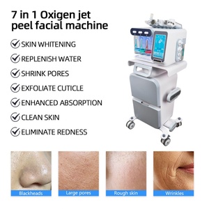 Appareil de beauté 6 en 1, hydradermabrasion, jet d'oxygène, machine à peeling H2O2, machine faciale à oxygène - Product Image 4