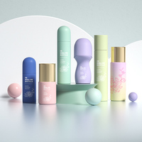 Nouvel emballage unique et écologique en plastique PE pour sérum de soin de la peau, huile essentielle, flacon à bille avec impression personnalisée sur écran et capacité sur mesure