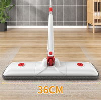 Serpillère plate mains libres avec seau essoreur, serpillère auto-nettoyante pour le nettoyage des sols humides et secs à la maison