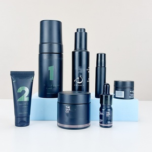 Juego de Frascos de Vidrio Negro Esmerilado con Logotipo Personalizado de 15, 30g, 60, 100, 120, 200ml, 40oz, 1oz, Botella con Gotero Negro Mate para Cosméticos y Caja de Papel - Product Image 2