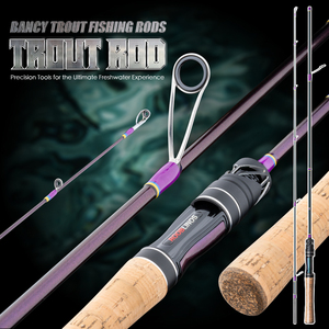 2025 stock di trote che filano Bancy 1.8m 2-6lb d'azione UL trota di carbonio puro - Product Image 2