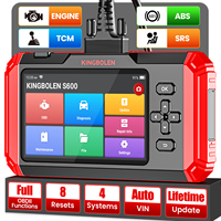Lector de Códigos de Auto OBD2 KINGBOLEN S600 de Cuatro Sistemas con 8 Funciones de Reinicio, ABS, SRS, Herramienta de Reparación de Autos con Actualizaciones Gratuitas de por Vida (Envío desde Almacén en la UE)