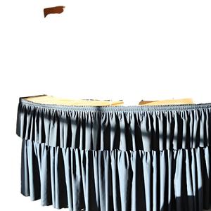 Falda de mesa de plástico duradero para banquete de boda, banquete, Hotel, uso doméstico, para decoración de eventos al aire libre e informales - Product Image 2