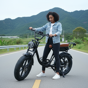 Phare de vélo électrique à double suspension résistant à la corrosion Vélo électrique pour adultes Randonnée hivernale - Product Image 2