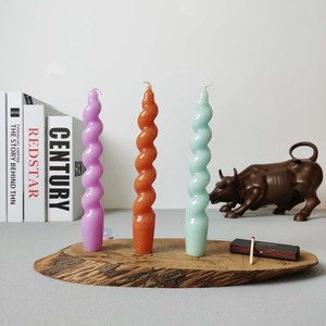 Velas Espirales Blancas de 7 Pulgadas, Velas Gruesas Retorcidas sin Aroma y sin Goteo para Decoración del Hogar, Fiestas, Bodas y Celebraciones - Product Image 2