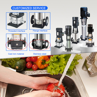 Système de pompe de surpression 15 kW Pompe centrifuge multi-étages verticale à pression constante Équipement d'alimentation en eau