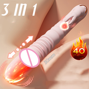 Vibratore Dildo con Spazzola per Punto G e Vagina, Ricaricabile USB, con Manico Speciale, Massaggiatore Rabbit per Donne, Giocattolo Sessuale per Adulti - Product Image 1