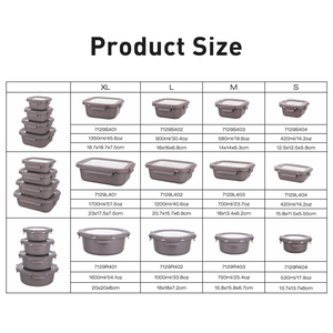 Precio al por Mayor 2026, Recipientes Herméticos de Acero Inoxidable Cubi, Aptos para Microondas y Lavavajillas, a Prueba de Fugas, 420ml/580ml/900ml/1350ml - Product Image 3
